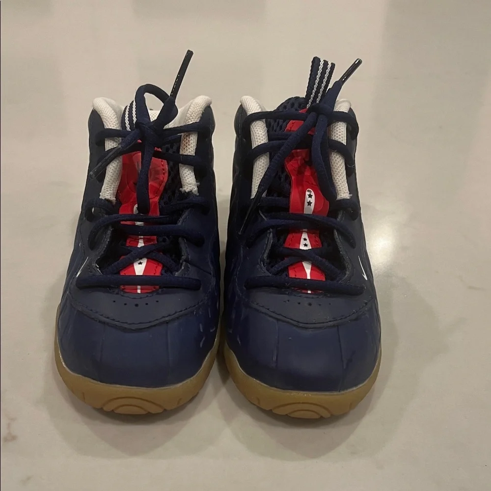 Nike Kids Navy and Red Sneakers